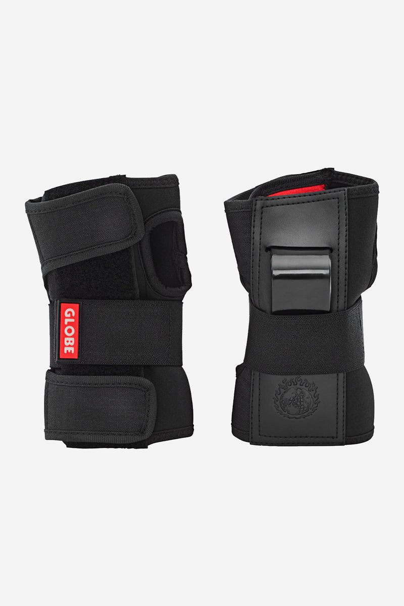 Matte black kid safety pads with Velcro closures
