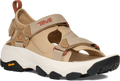 Quarter turn view Women's Teva Footwear style name Grandview Max Sandal in color Boulder. Sku: 1166230-BOU
