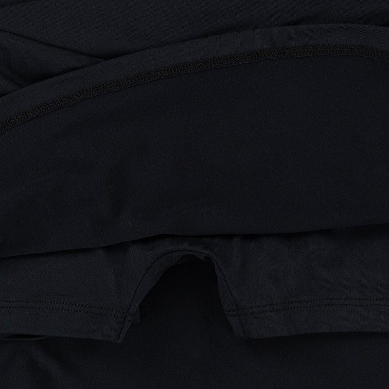 Black kids scooter set waistband seam and opening