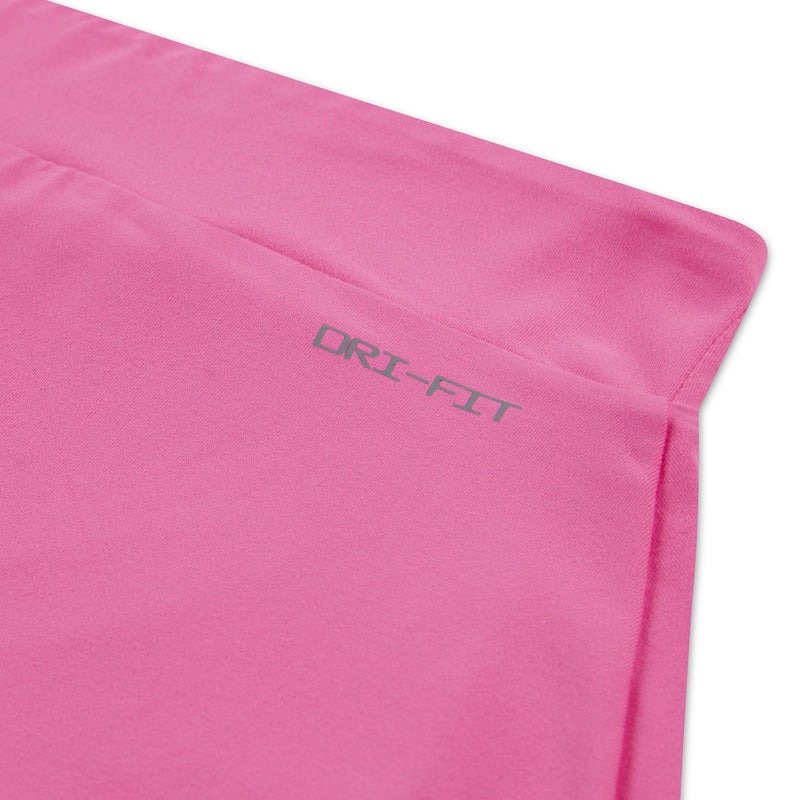 Pink athletic skirt with DRI-FIT logo on the hem