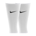 White compression guard sleeves with black Nike swoosh logo on each sleeve.