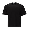 Men's black crew-neck T-shirt with short sleeves