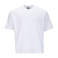Men's heavywide T-shirt, white crew neck, short sleeves