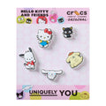 5-pack Hello Kitty and Friends jibbitz charms on display card