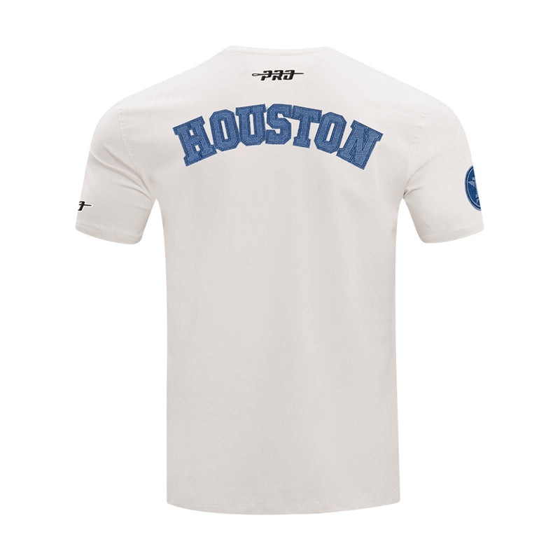 Men's Houston Astros eggshell tee with back HOUSTON wordmark
