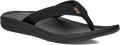 Quarter turn view Men's Teva Footwear style name Hurricane Flip in color Black. Sku: 1169492-BLK