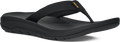 Quarter turn view Women's Teva Footwear style name Hurricane Flip in color Black. Sku: 1177450-BLK