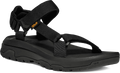 Quarter turn view Men's Teva Footwear style name Hurricane XLT3 in color Black. Sku: 1173670-BLK