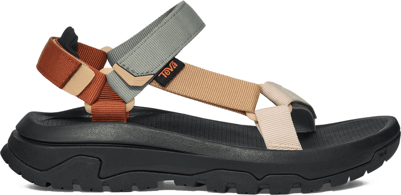 Quarter turn view Women's Teva Footwear style name Hurricane XLT3 in color Neutral Multi. Sku: 1173671-NLMT