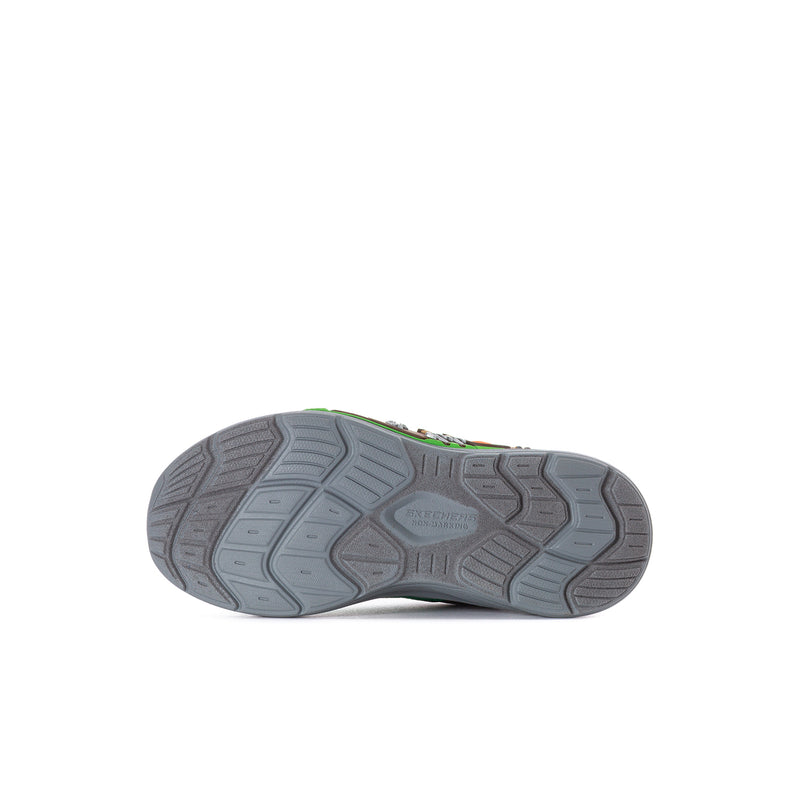 Kids sneaker outsole with gray traction tread