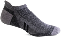 Quarter turn view Men's Sockwell Sock style name Incline II Microm in color Charcoal. Sku: SW101M-850