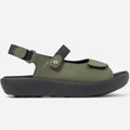 Women's Wolky Sandal in Sage Green Leather.