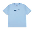 Youth light blue T-shirt with Air Jordan arch logo on chest
