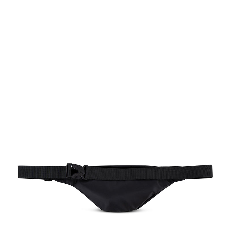 Jordan crossbody waist bag in black with adjustable shoulder strap