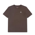 Youth brown short-sleeve tee with white Jumpman embroidered chest logo