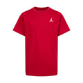 Youth Gym Red crewneck T-shirt with Jumpman logo embroidery at chest