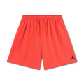 Youth woven play shorts in Infrared red with elastic waistband and drawstring, Jumpman logo