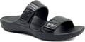 Quarter turn view Women's Aetrex Footwear style name Kaia in color Black. Sku: ST9310