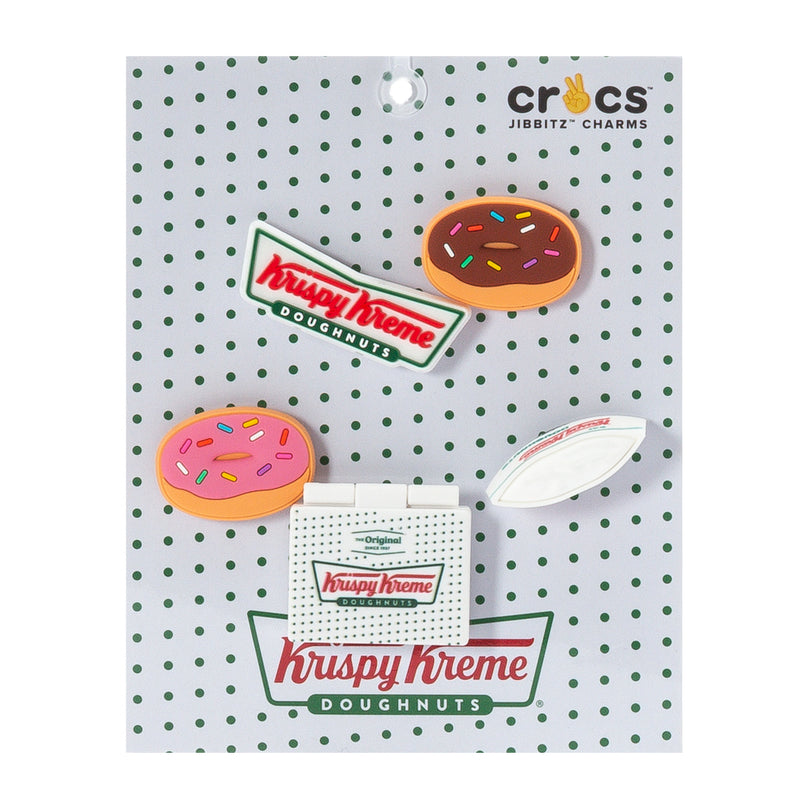 Crocs Jibbitz set with Krispy Kreme donut charms, multi-color