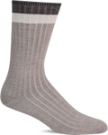 Quarter turn view Men's Sockwell Sock style name Lake Side in color Putty. Sku: LD111M-080