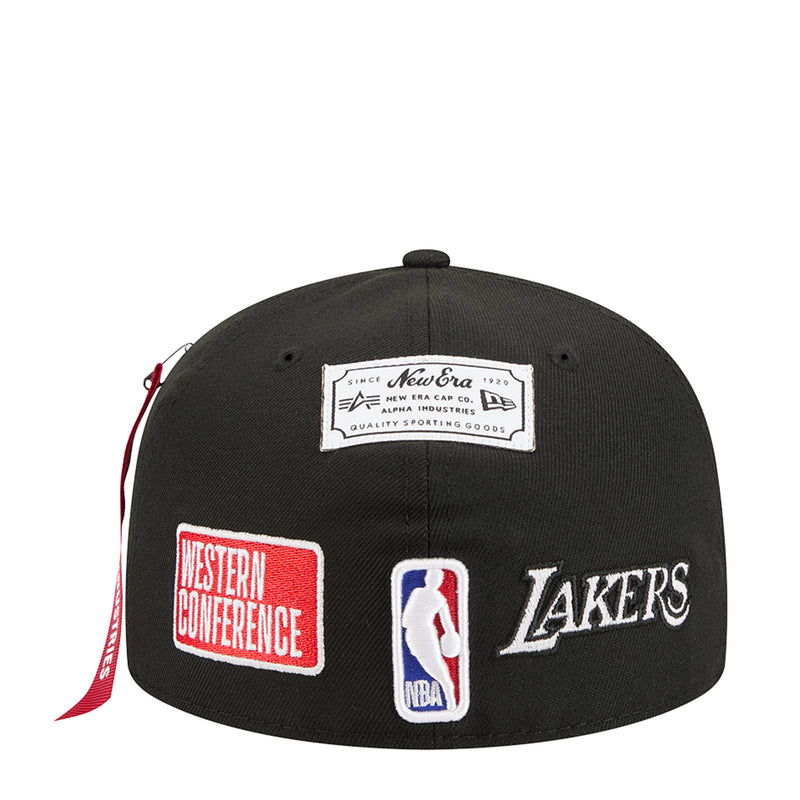 Black snapback cap with Lakers and Western Conference patches on the back