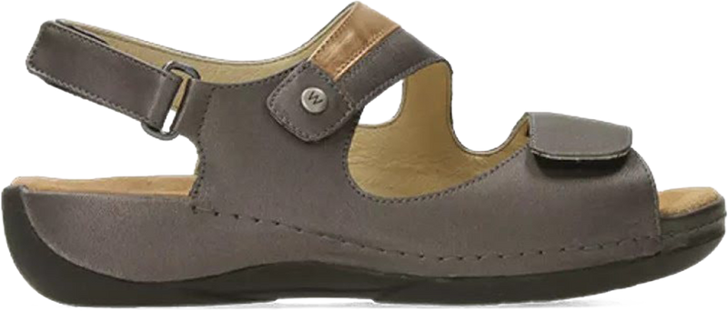Quarter turn view Women's Wolky Footwear style name Liana XW in color Bronze. Sku: 00316-90232