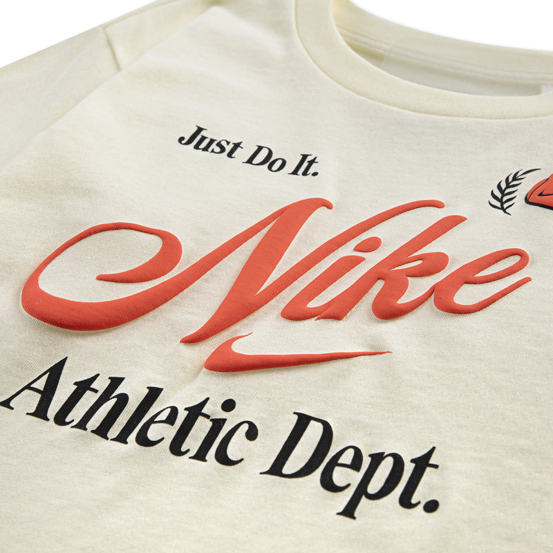 Cream toddler T-shirt with Just Do It and Athletic Dept. Nike print