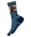 Women's Smartwool Socks style name Light Cushion Squirrely Crew in color Twilight Blue. Sku: SW002738G74