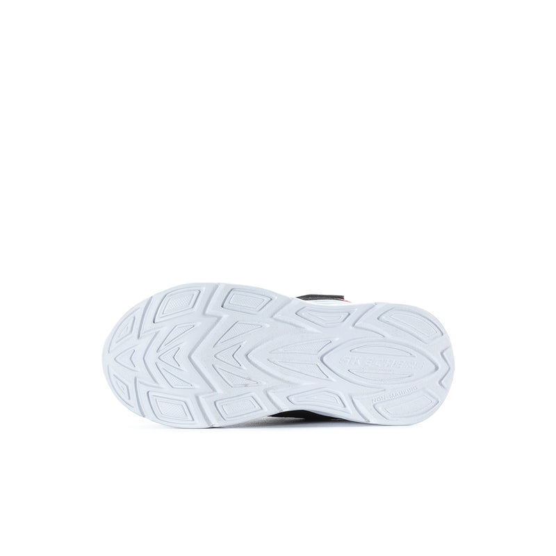 Toddler sneaker outsole tread, white rubber sole with embossed pattern