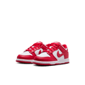Little Kids' Nike Dunk Low "White University Red"