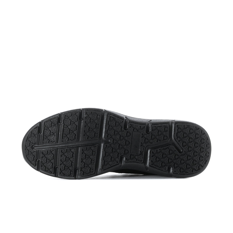 Men's black sneaker outsole with textured traction tread
