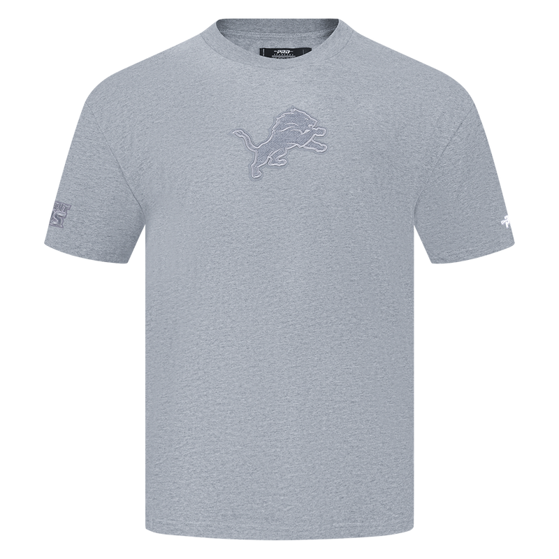 Men's Pro Standard NFL Detroit Lions Reverse French Terry Cotton Jersey Drop Shoulder Tee