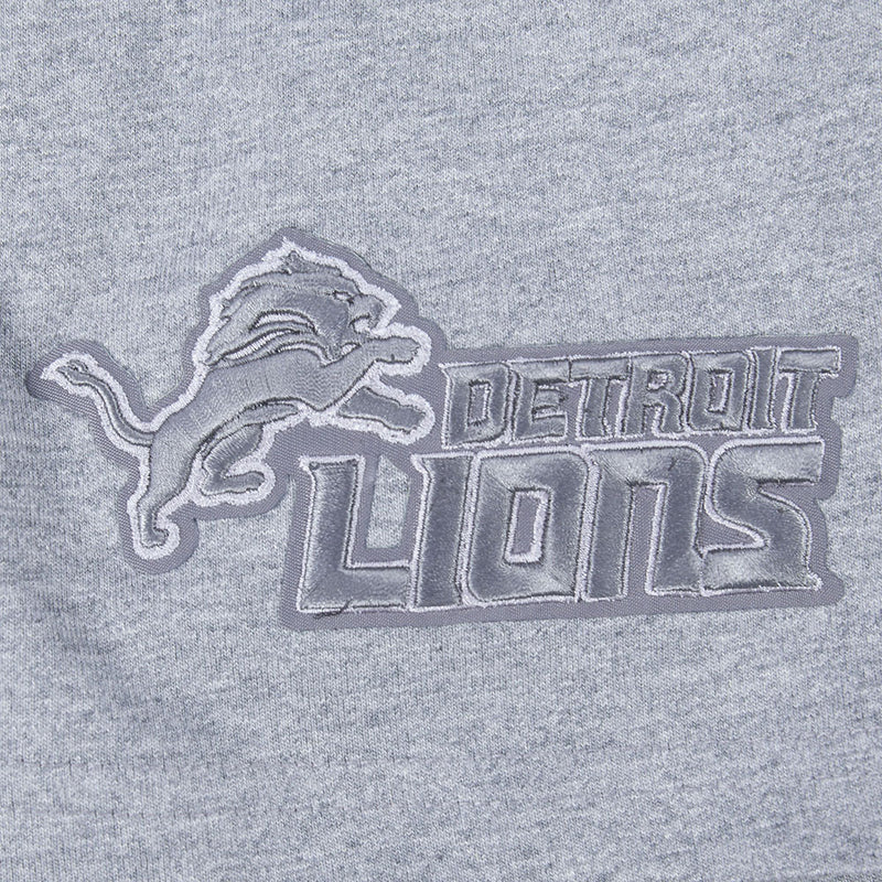 Men's Pro Standard NFL Detroit Lions Reverse French Terry Cotton Jersey Drop Shoulder Tee