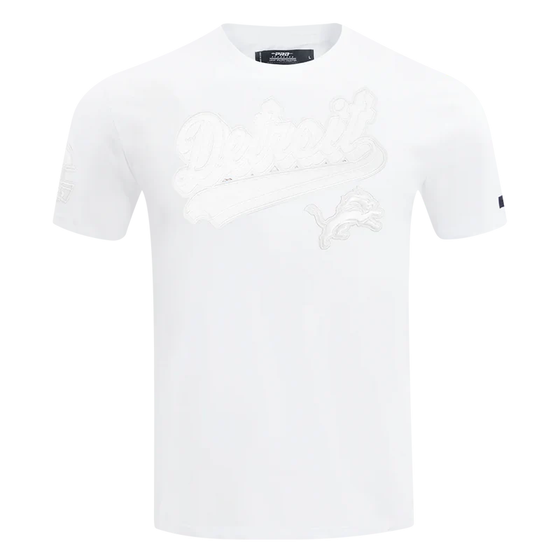 Men's Pro Standard NFL Detroit Lions White Out Single Jersey Tee