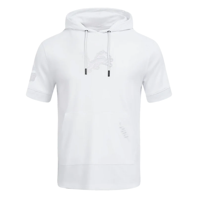 Men's Pro Standard NFL Detroit Lions White Out SS PO Hoodie