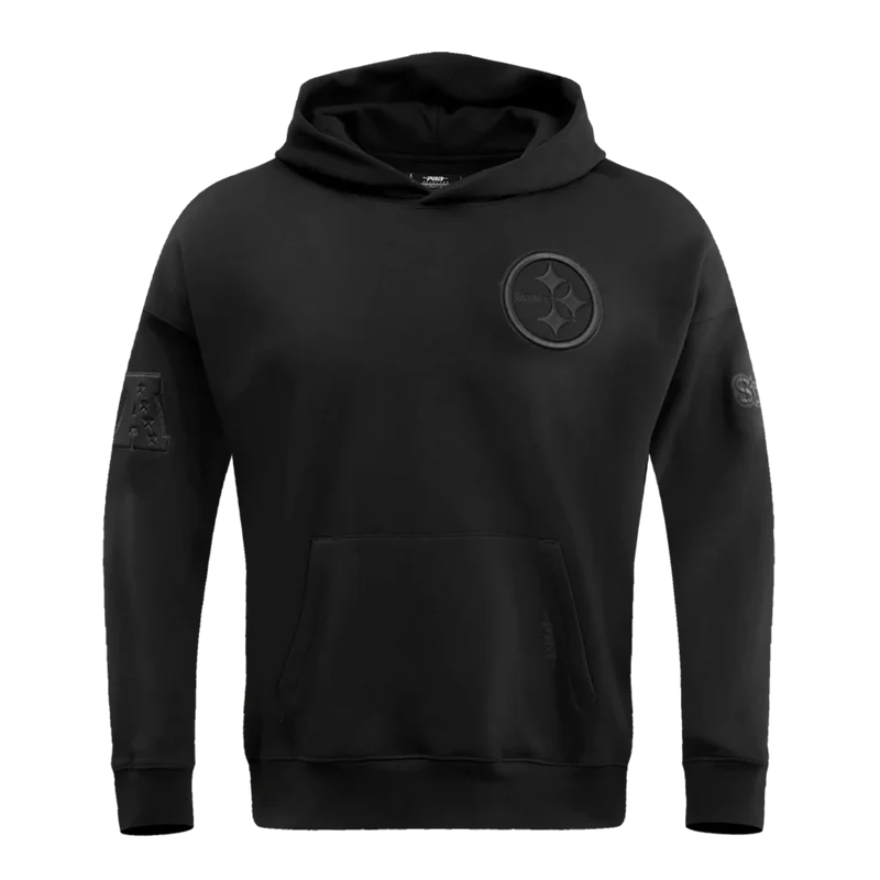 Men's Pro Standard Pittsburg Steelers Neutral Drop Shoulder PO Hoodie "Black"