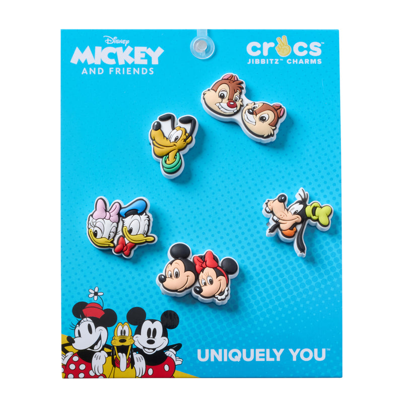 5-pack Mickey and Friends Jibbitz shoe charms on display card