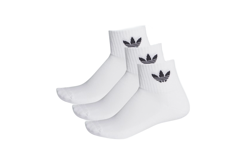MID-CUT CREW SOCKS 3 PAIRS