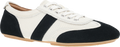 Quarter turn view Women's Dansko Footwear style name Milana in color Black/ Vanilla Suede. Sku: 5707020300
