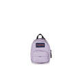 Pastel lilac mini backpack with front pocket, top handle, Jansport logo