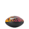 Mini playground football with Nike swoosh, multicolor swirl top, black textured base