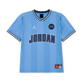 Youth light blue basketball jersey, JORDAN logo and Jumpman emblem on front