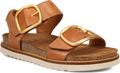 Quarter turn view Women's Taos Footwear style name On The Double in color Caramel. Sku: OTD-9395CARA