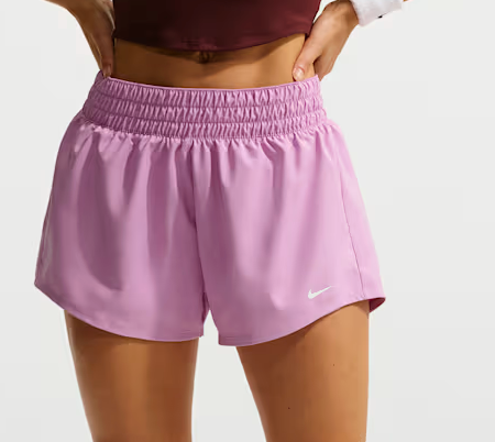 One Women's Dri-FIT Mid-Rise 3" Brief-Lined Shorts
