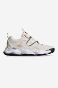 Side view of Option Evo Stone Vanilla sneaker in light beige with a sculpted midsole