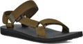 Quarter turn view Men's Teva Footwear style name Original Universal in color Dark Olive. Sku: 1004006-DOL