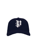 P LOGO COTTON TWILL TRUCKER HAT NAVY