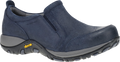 Quarter turn view Women's Dansko Footwear style name Pippy Waterproof in color Navy Suede. Sku: 4365290200