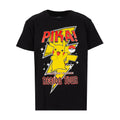 Youth black Pokemon Pika Tour T-shirt with Pikachu graphic and Pika! Region Tour text