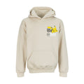 Kids sand hoodie with front Pikachu chest graphic and kangaroo pocket